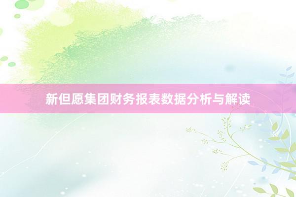 新但愿集团财务报表数据分析与解读